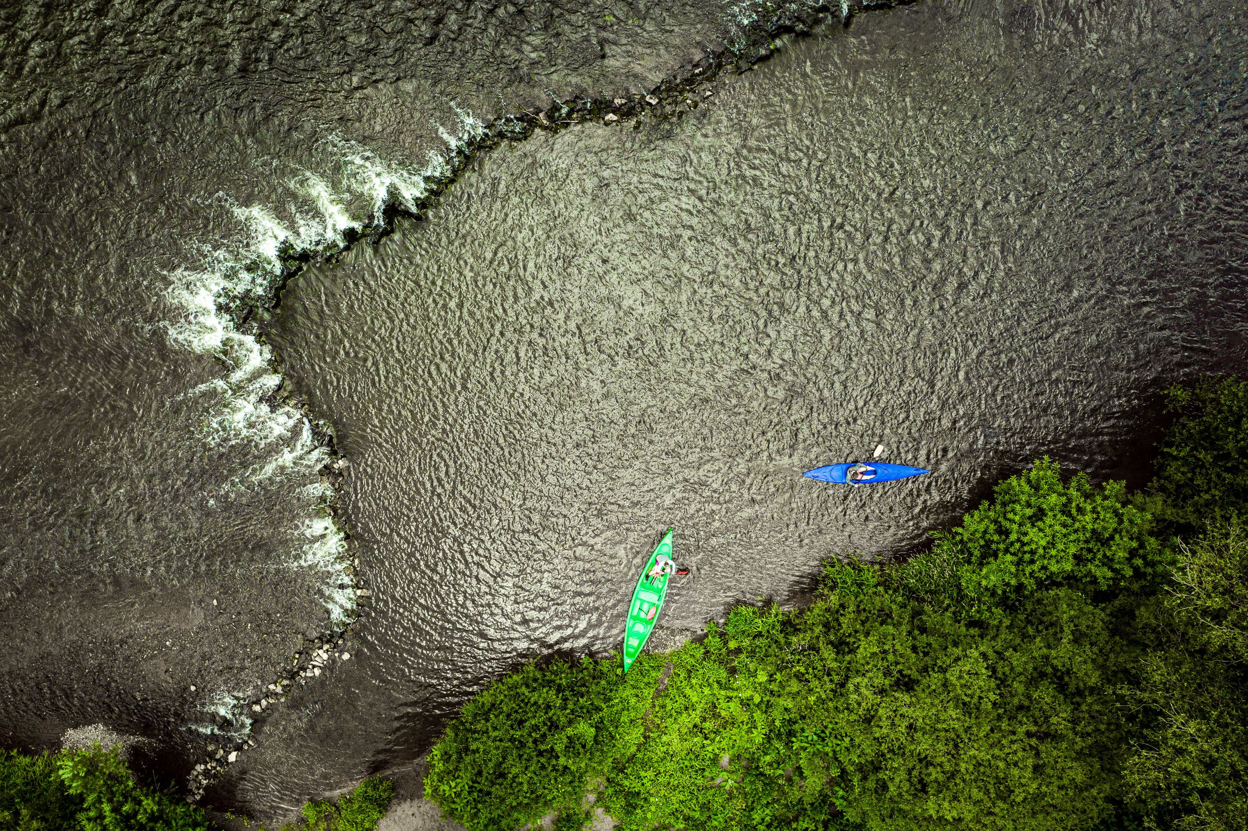 Kayak on the river Sûre