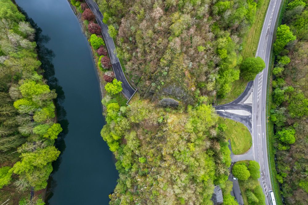 Upper-Sûre Lake drone