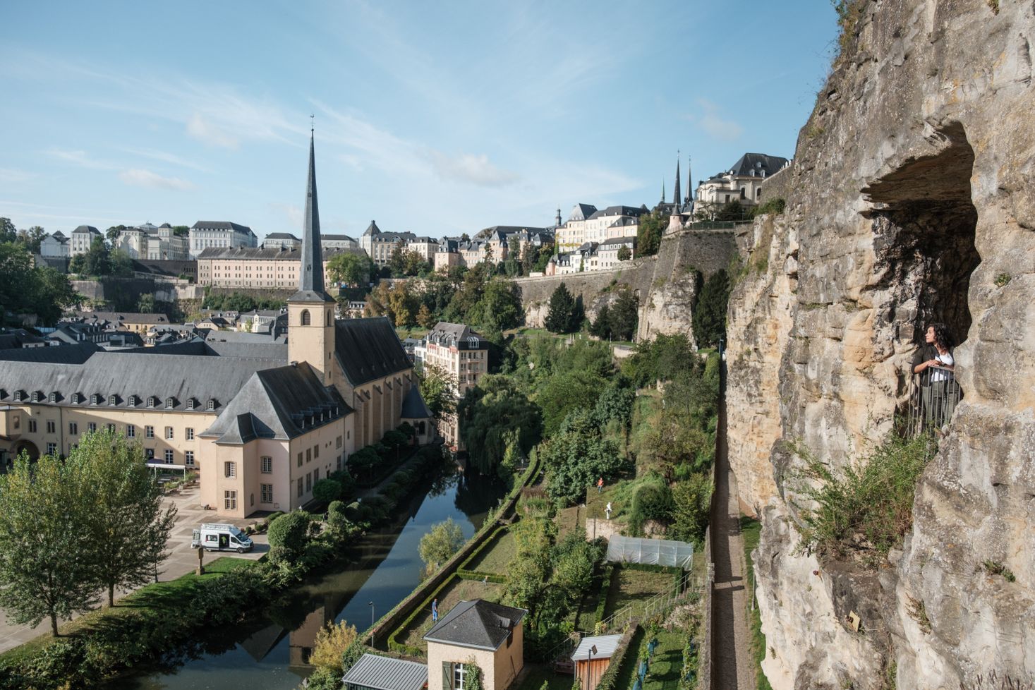 Luxemburg Grund Bock Kasematten Aussicht