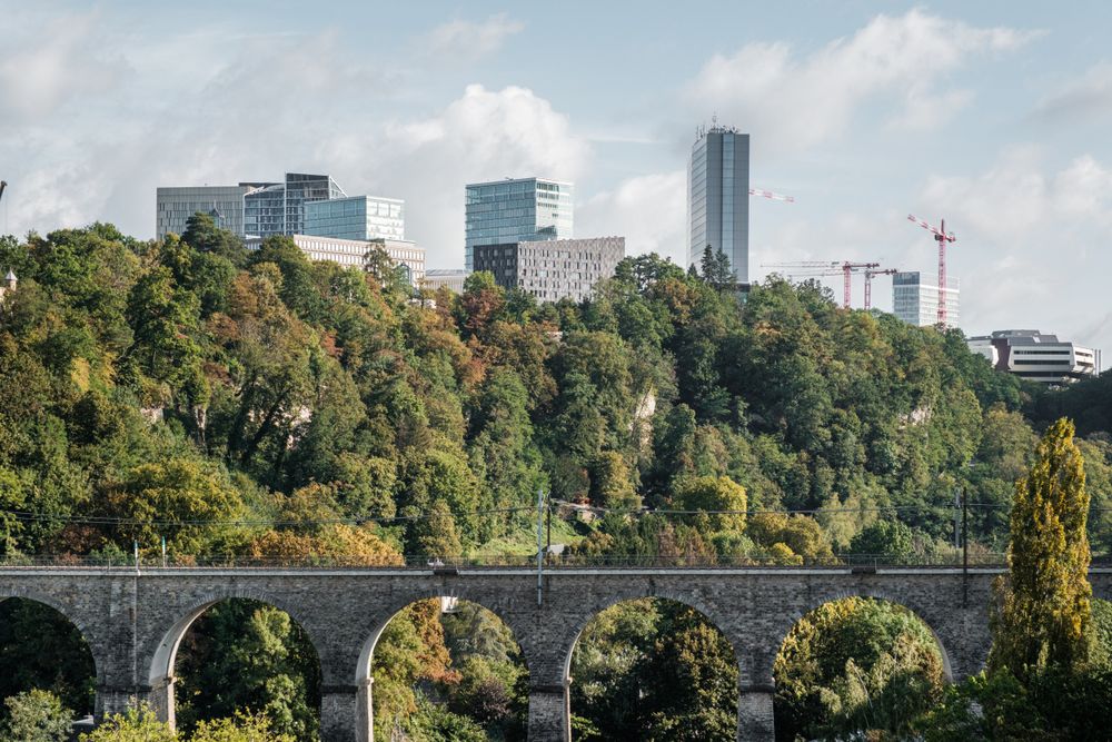 Alzettetal Kirchberg Eisenbahnbrücke