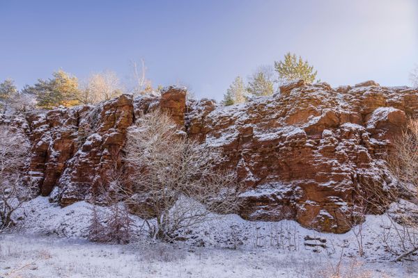 Lallengerbierg réserve naturelle hiver